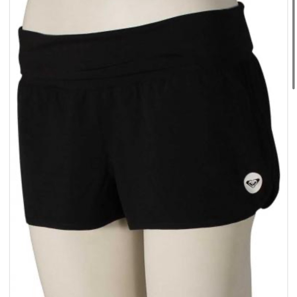 Women's Black Roxy Swim Shorts